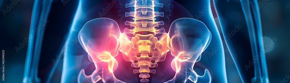 Highly Detailed X Ray Scan of the Human Pelvic and Lower Spine Region ...