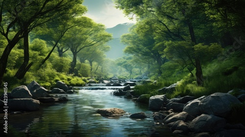 waterfall in the woods