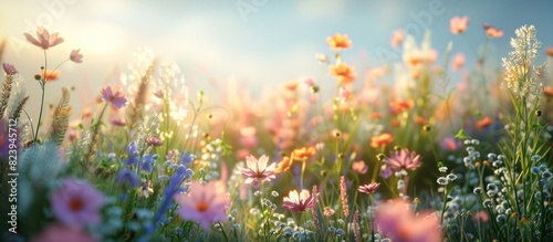 Tranquil PastelColored Meadow A Serene D Landscape