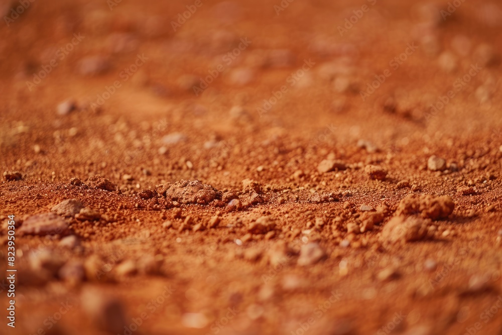 Dirt Landscape. Close Up Shot of Red Dirt Outback in Natural Remote Landscape Dirt Landscape. Close Up Shot of Red Dirt Outback in Natural Remote Landscape