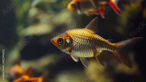 close-up of fish in aquarium	
