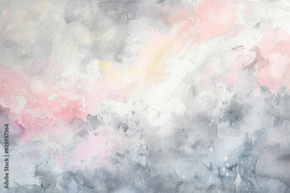 Fototapeta premium Aesthetic watercolor pastel background. Grunge texture.