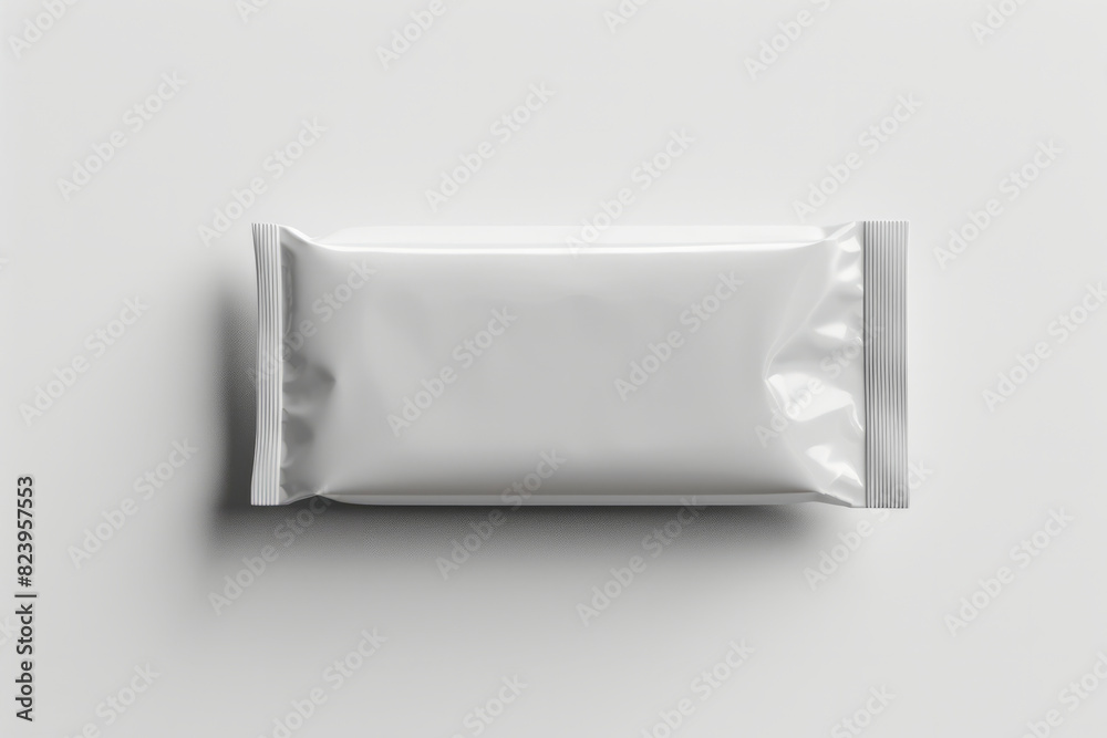 Overhead flat lay view of energy protein bar or chocolate bar snack packaging template design Overhead flat lay view of energy protein bar or chocolate bar snack packaging template design