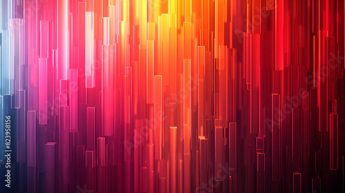 Fondo abstracto de barras verticales de colores llamativos © VicPhoto