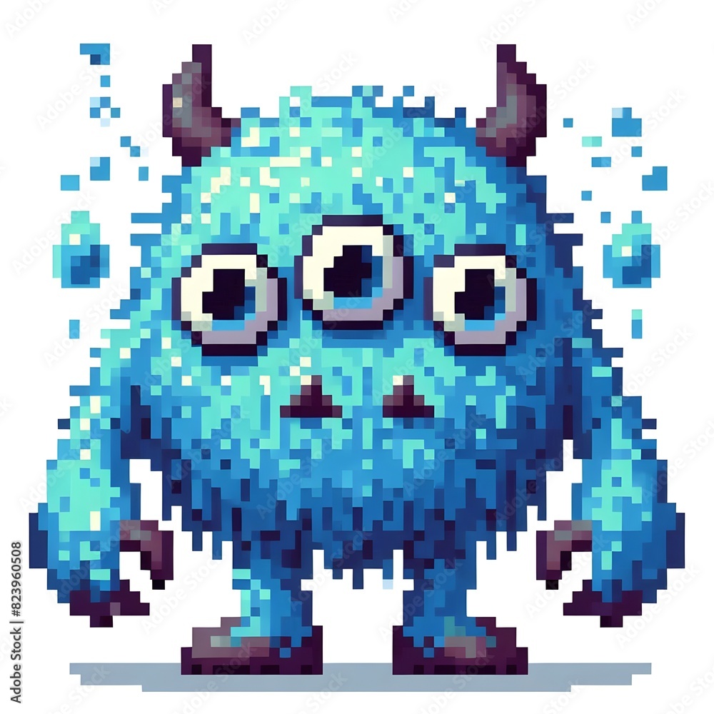 Pixel art monster Pixel art monster