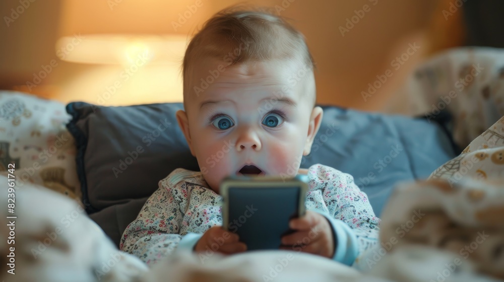 little child playing with phone little child playing with phone