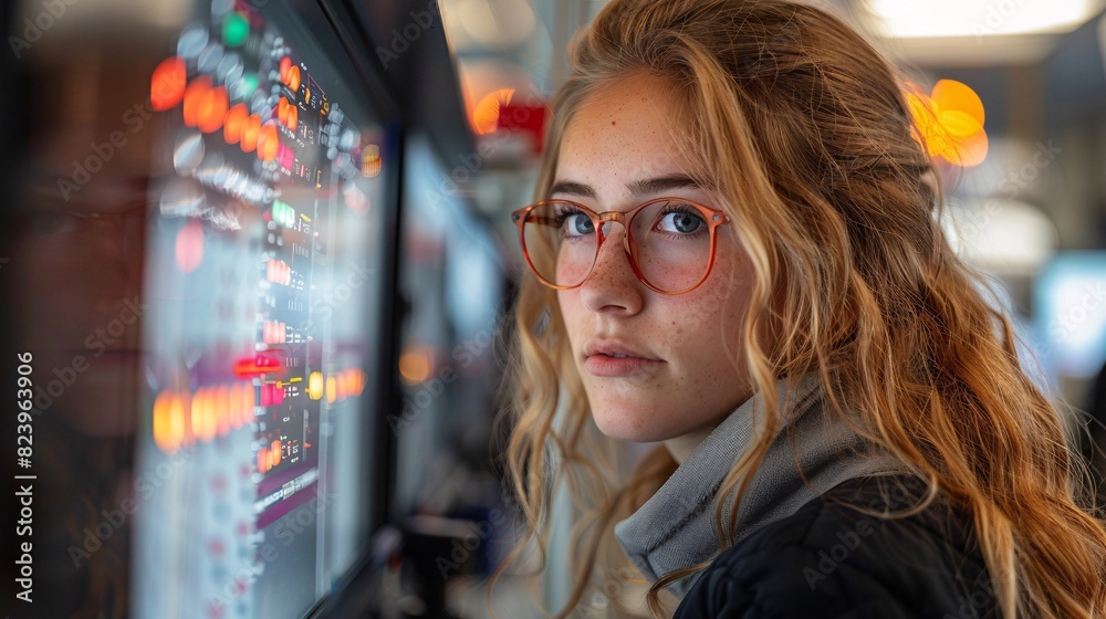 Pride in Analysis: LGBTQ Analyst Analyzing Data and Crafting Reports at Laboratory Workstation Pride in Analysis: LGBTQ Analyst Analyzing Data and Crafting Reports at Laboratory Workstation