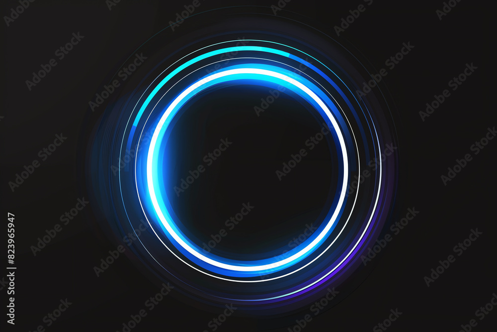 Obraz premium wave circle, AI generated