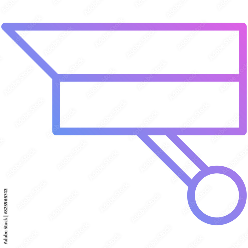 cctv gradient line icon cctv gradient line icon