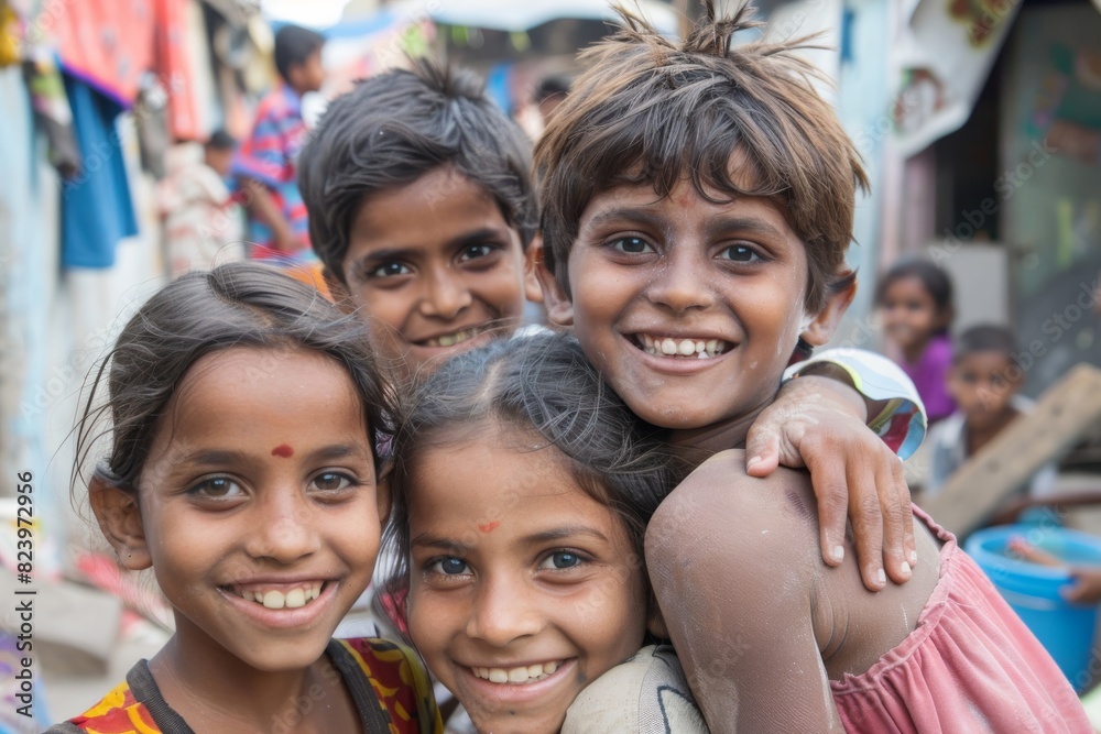 Portrait of Indian children in Kolkata. Portrait of Indian children in Kolkata.