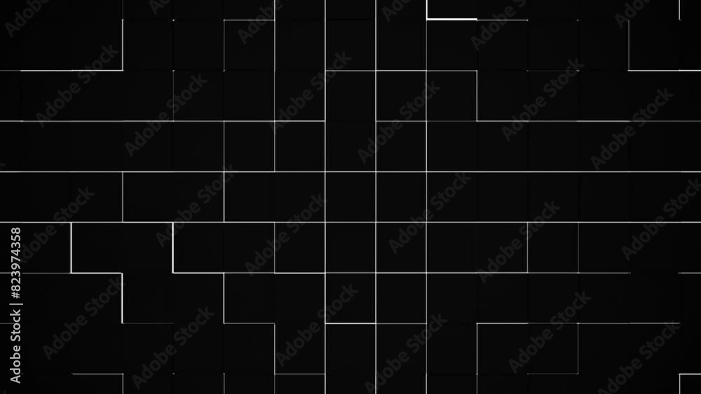 White squares on black background White squares on black background