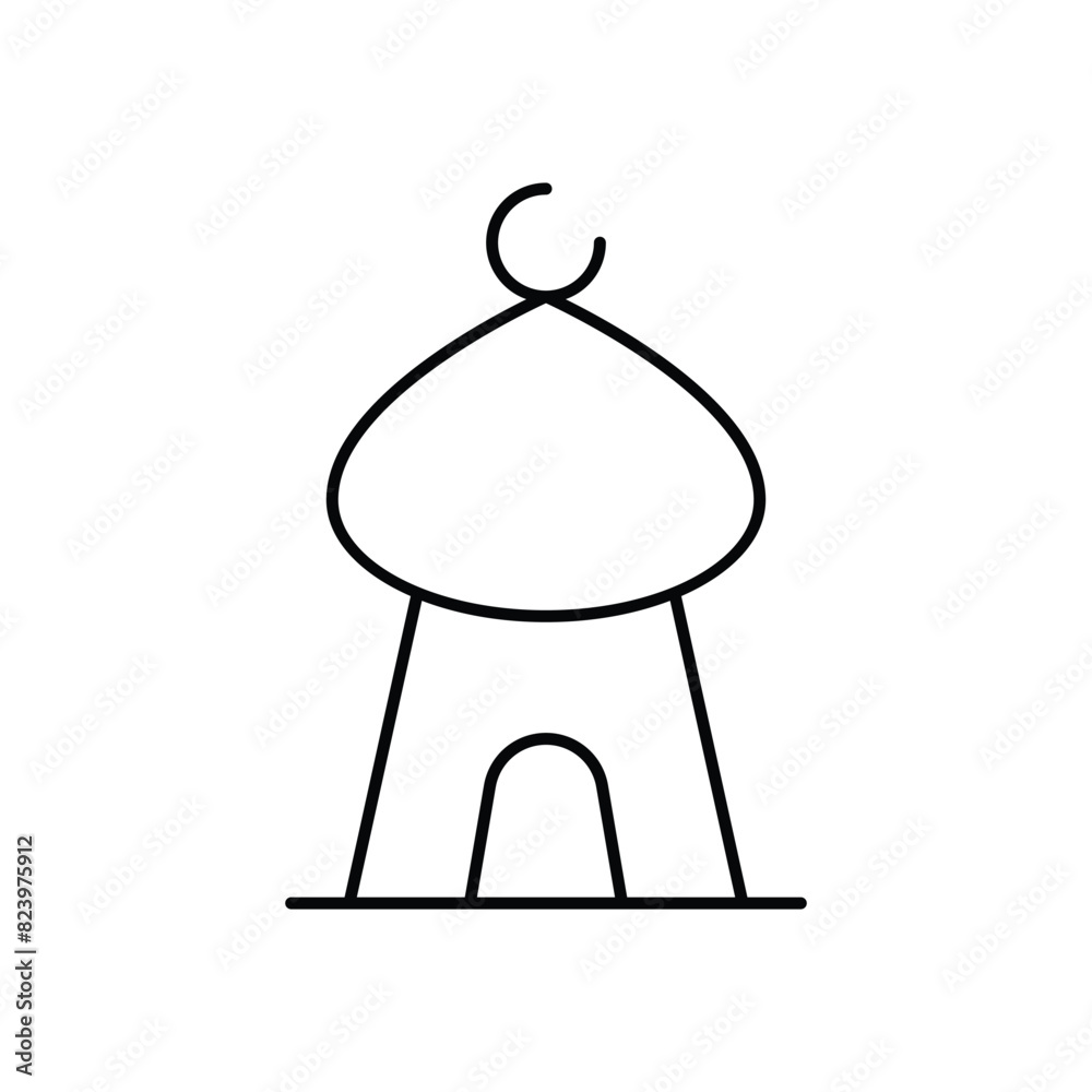 Mosque vector icon Mosque vector icon