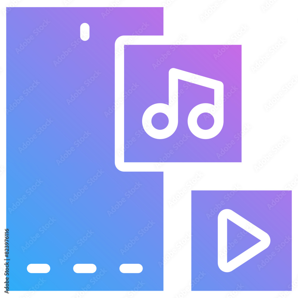 mobile application gradient fill icon mobile application gradient fill icon