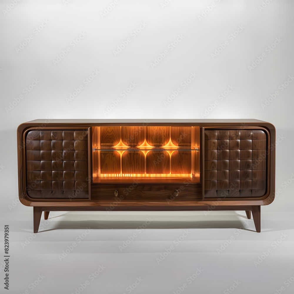 Obraz premium Reimagine a classic mid-century modern credenza