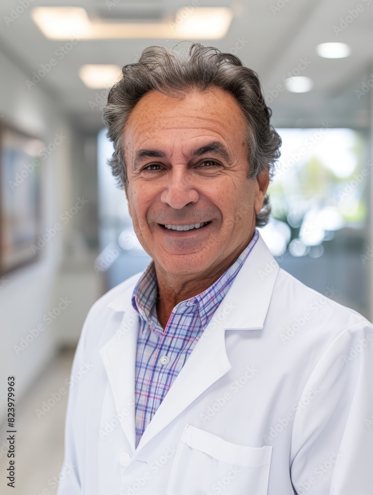 a doctor man in a lab coat is smiling at the camera a doctor man in a lab coat is smiling at the camera