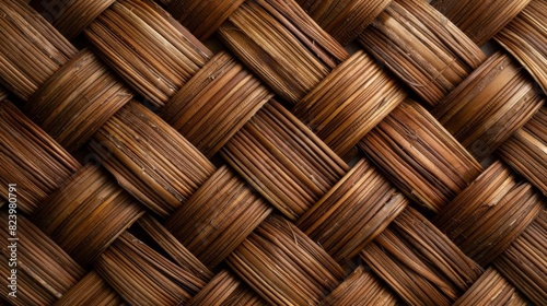 intricate rattan handwoven texture organic woven pattern natural materials top view 3d illustration