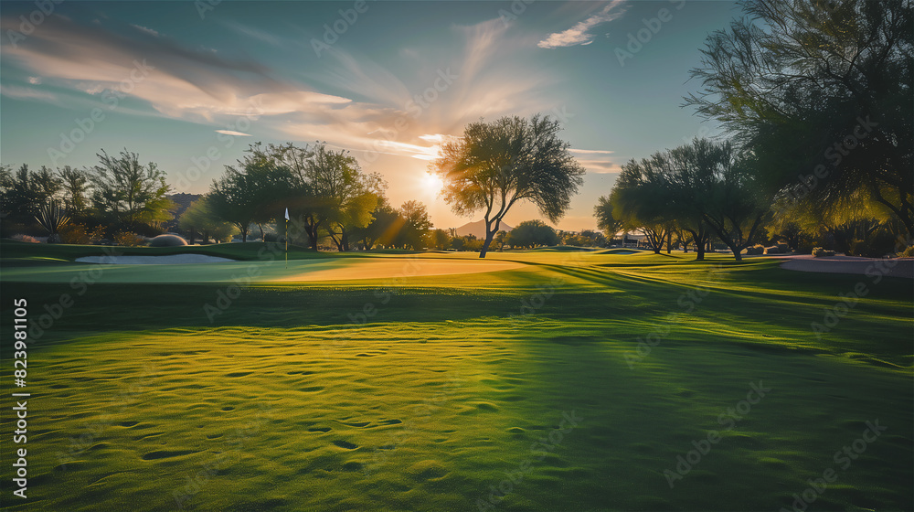 Golf court.