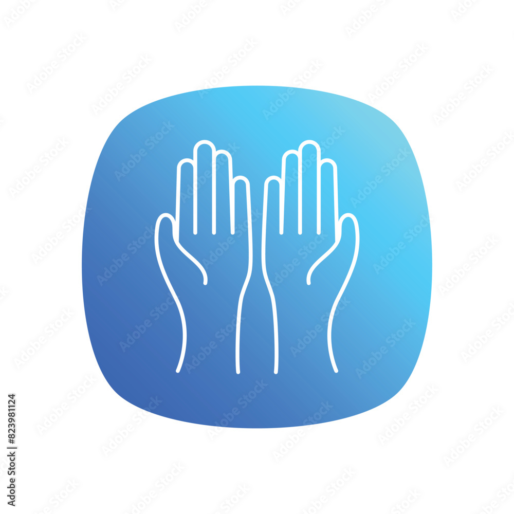 Obraz premium Praying Hands vector icon