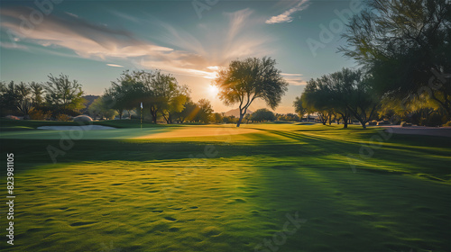 Obraz na płótnie Golf court. w salonie