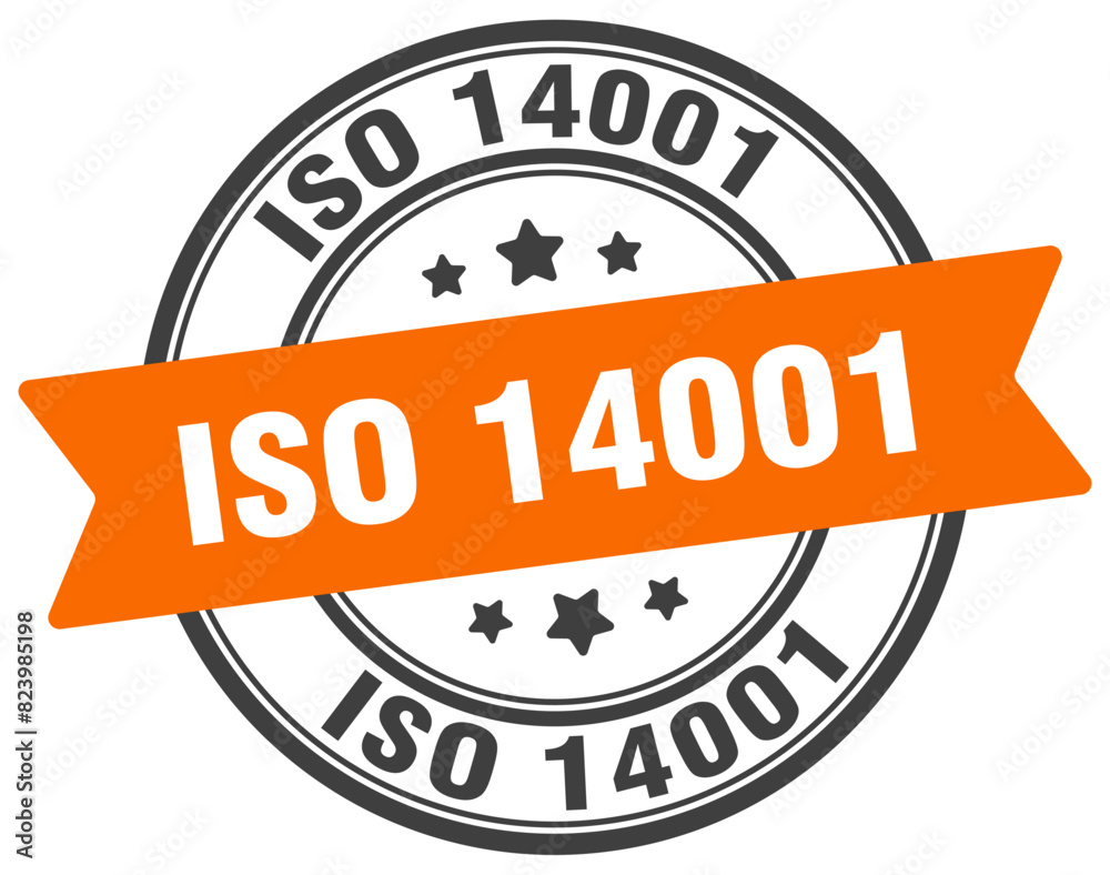 iso 14001 stamp. iso 14001 label on transparent background. round sign iso 14001 stamp. iso 14001 label on transparent background. round sign