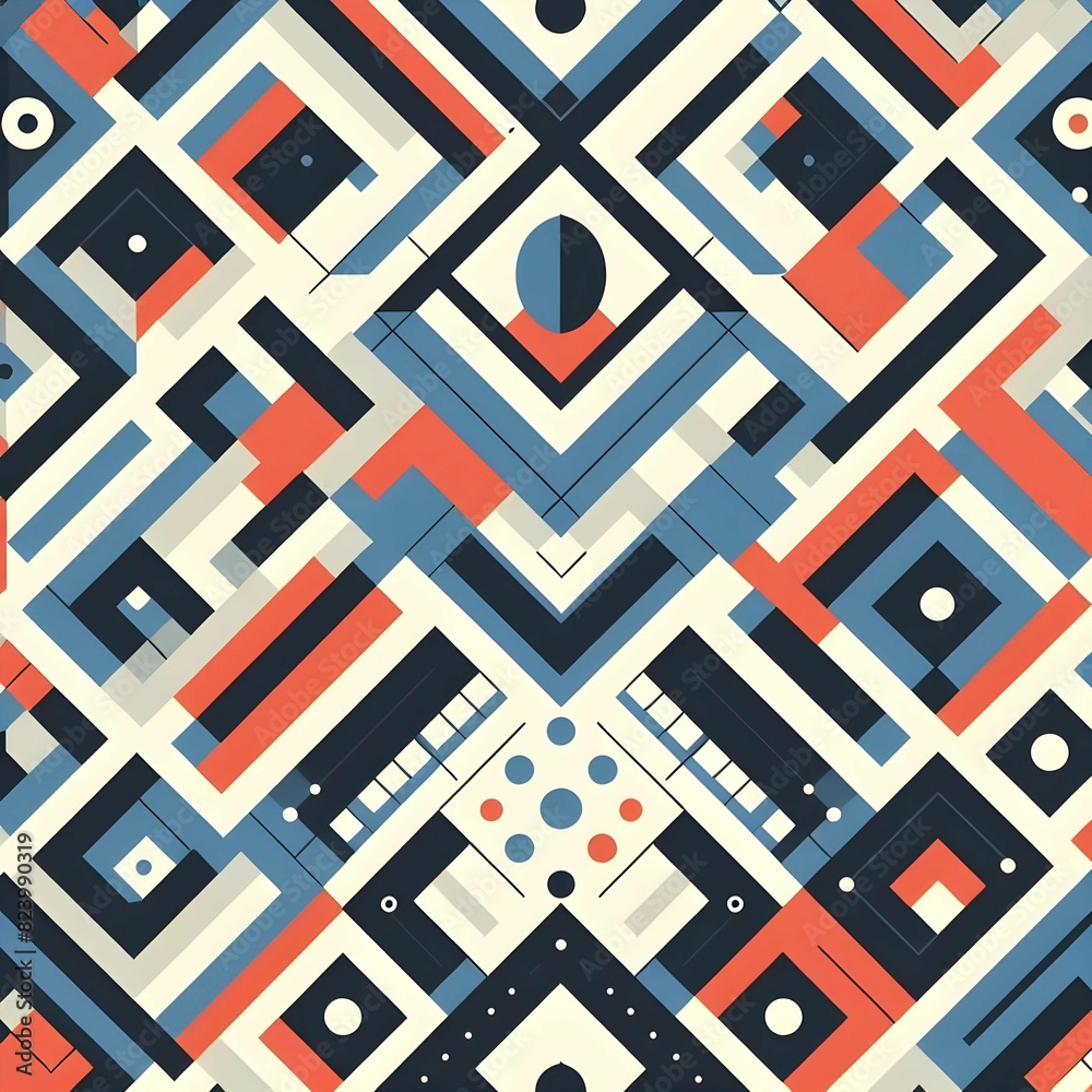 geometric pattern using only 3 colours simple repeatable pattern 2d geometric pattern using only 3 colours simple repeatable pattern 2d