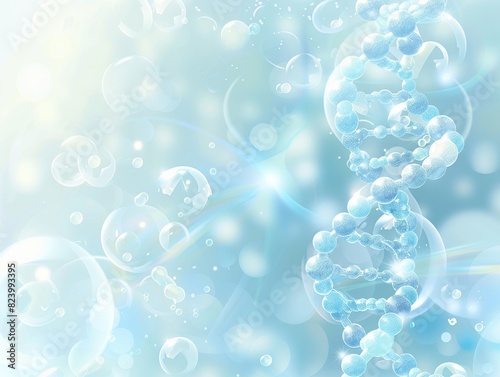 abstract science background, dna strand