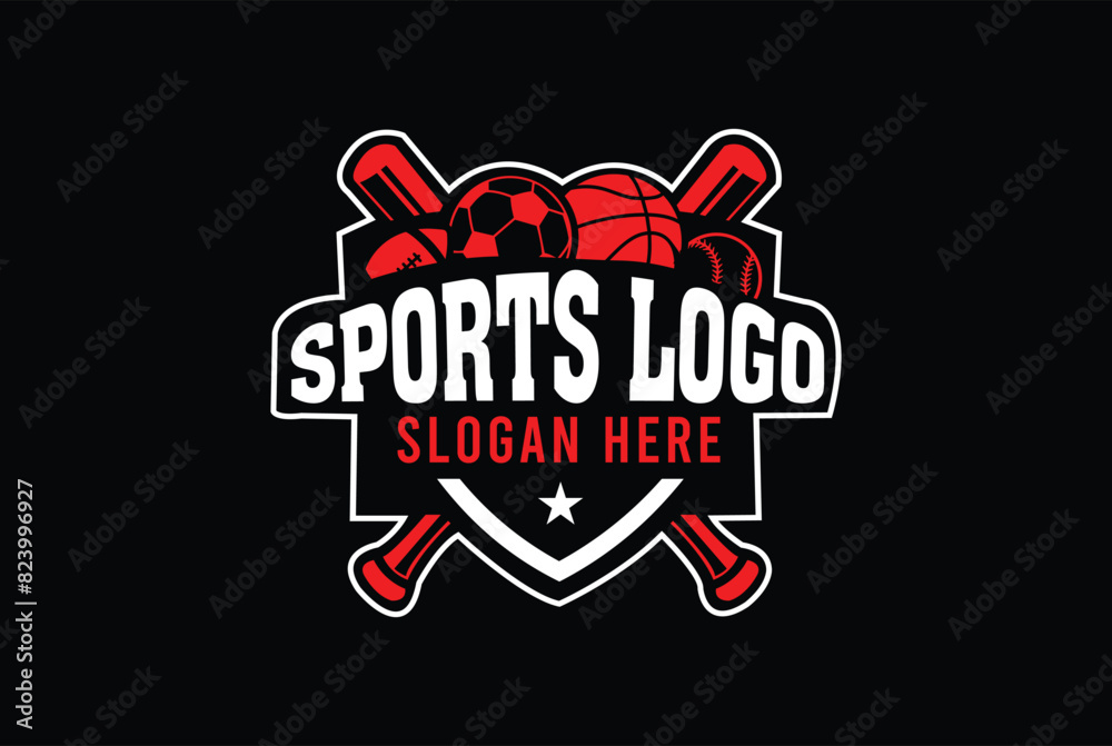 All sport logo vector graphic for any business especially for sport team, club, community. All sport logo vector graphic for any business especially for sport team, club, community.