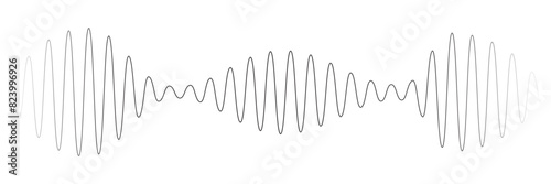 sound icon set. digital recorder voice audio wave vector symbol. soundwave frequency icon in black and white color. Sound waves, Equalizer, Audio waves, Radio signal, Music.