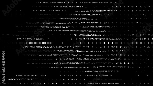 Retro CCTV or VHS Video White Noise Background. Scanlines Vibration Glitch. Video Damage Overlay Texture. Nostalgic Vintage 80s 90s Surveillance Technology Vector Illustration.