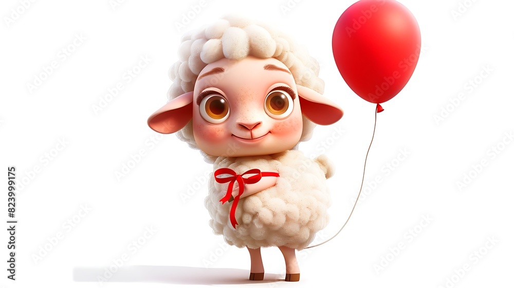 Obraz premium sheep, islam, sacrifice, greeting, celebration, decoration, muslim, ramadan, eid, holiday, background, arabic, islamic, goat, illustration, animal, design, banner, card, festival, invitation, religion