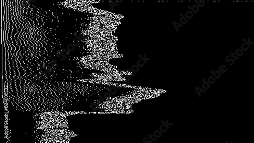 Retro CCTV or VHS Video White Noise Background. Scanlines Vibration Glitch. Video Damage Overlay Texture. Nostalgic Vintage 80s 90s Surveillance Technology Vector Illustration.