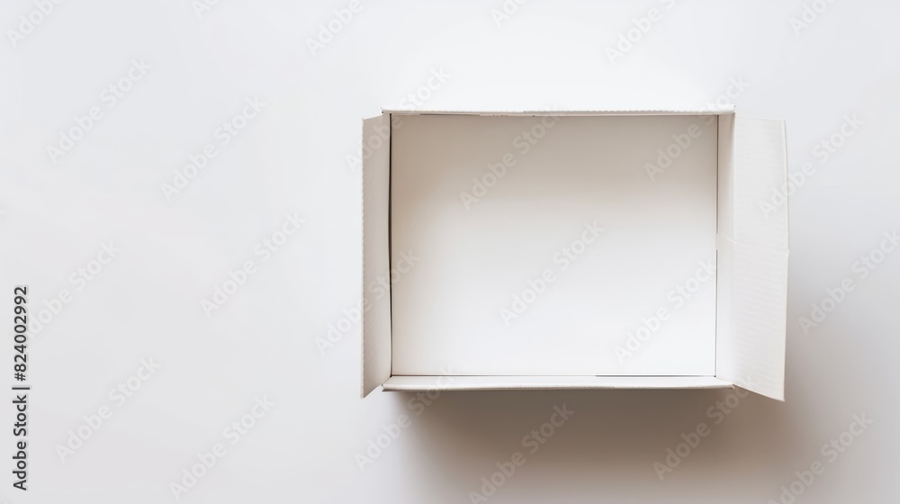 White background with empty box White background with empty box