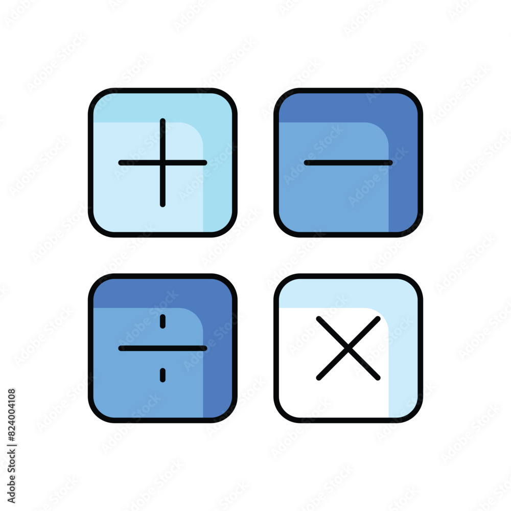 Math vector icon Math vector icon