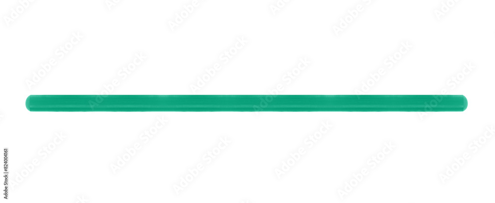 Green plastic horizontal beam pipe - on isolated transparent background. Green plastic horizontal beam pipe - on isolated transparent background.