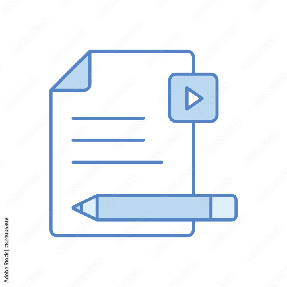 Video Lesson vector icon Video Lesson vector icon