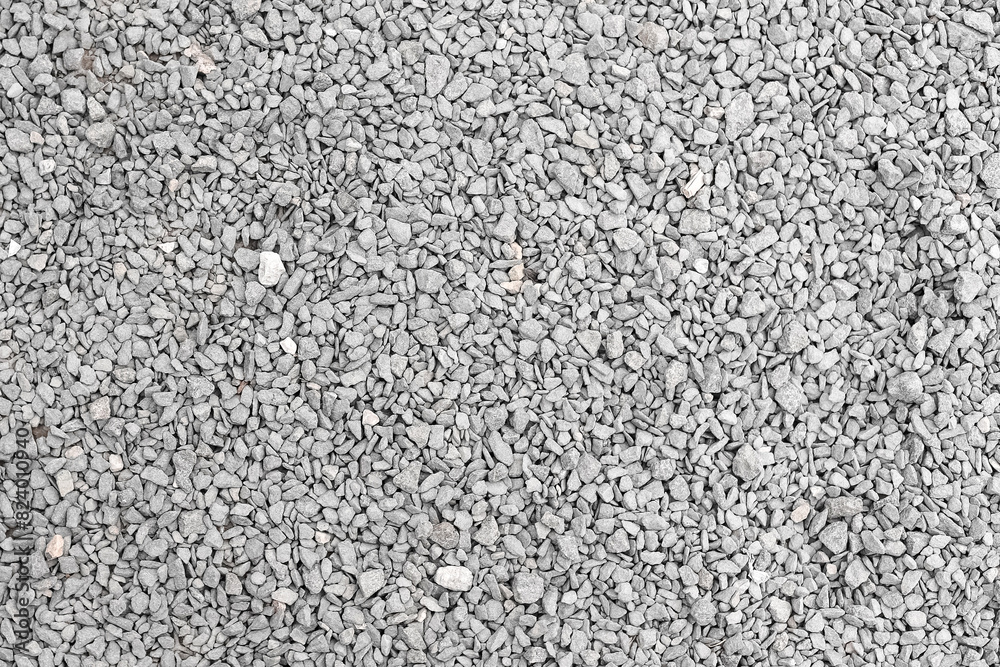 Broken natural stone as a gray background