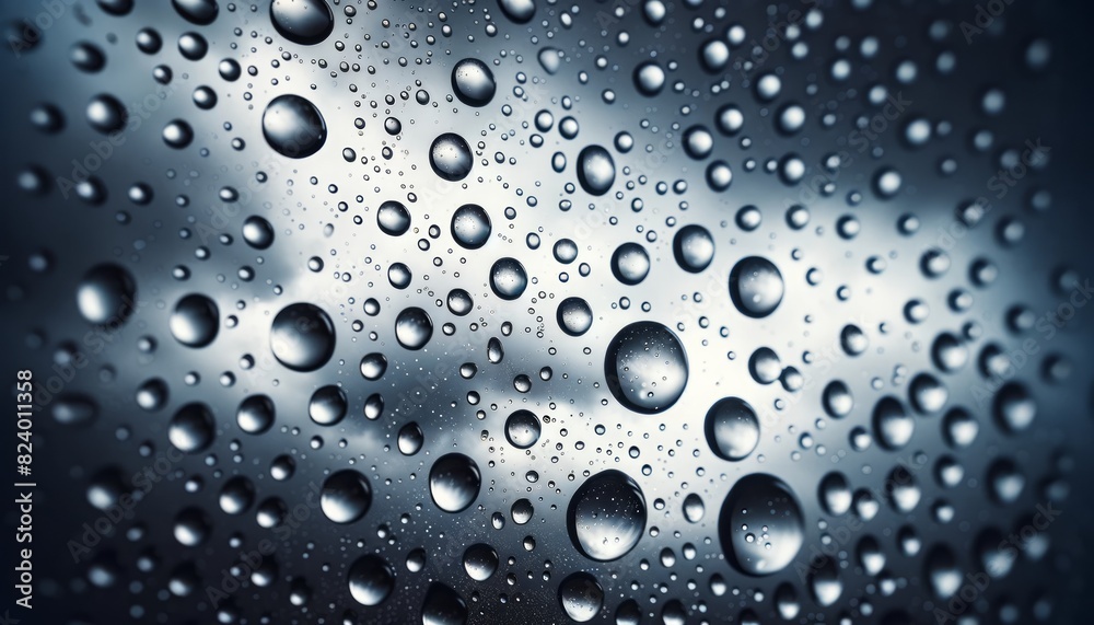 Water Drops on Glass