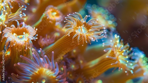 A time of celebration for the ocean as coral colonies come together in a beautiful synchronized spawning event. photo