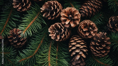 christmas decoration with cones