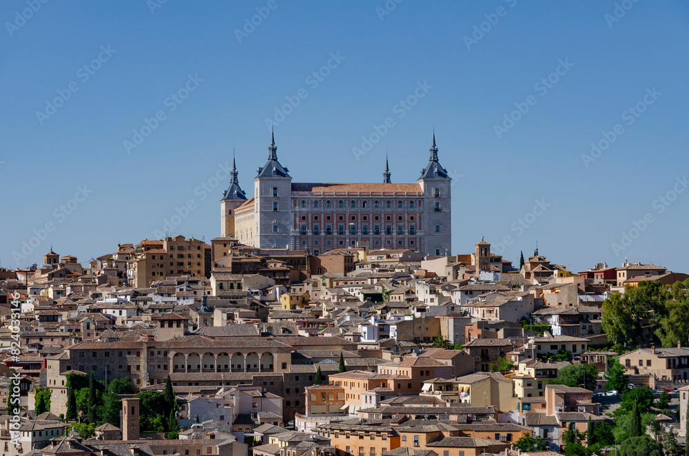View of the medieval city Toledo in Spain