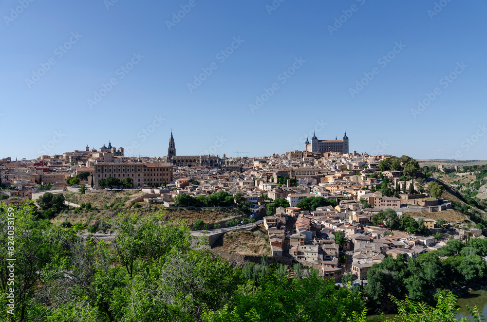 View of the medieval city Toledo in Spain View of the medieval city Toledo in Spain