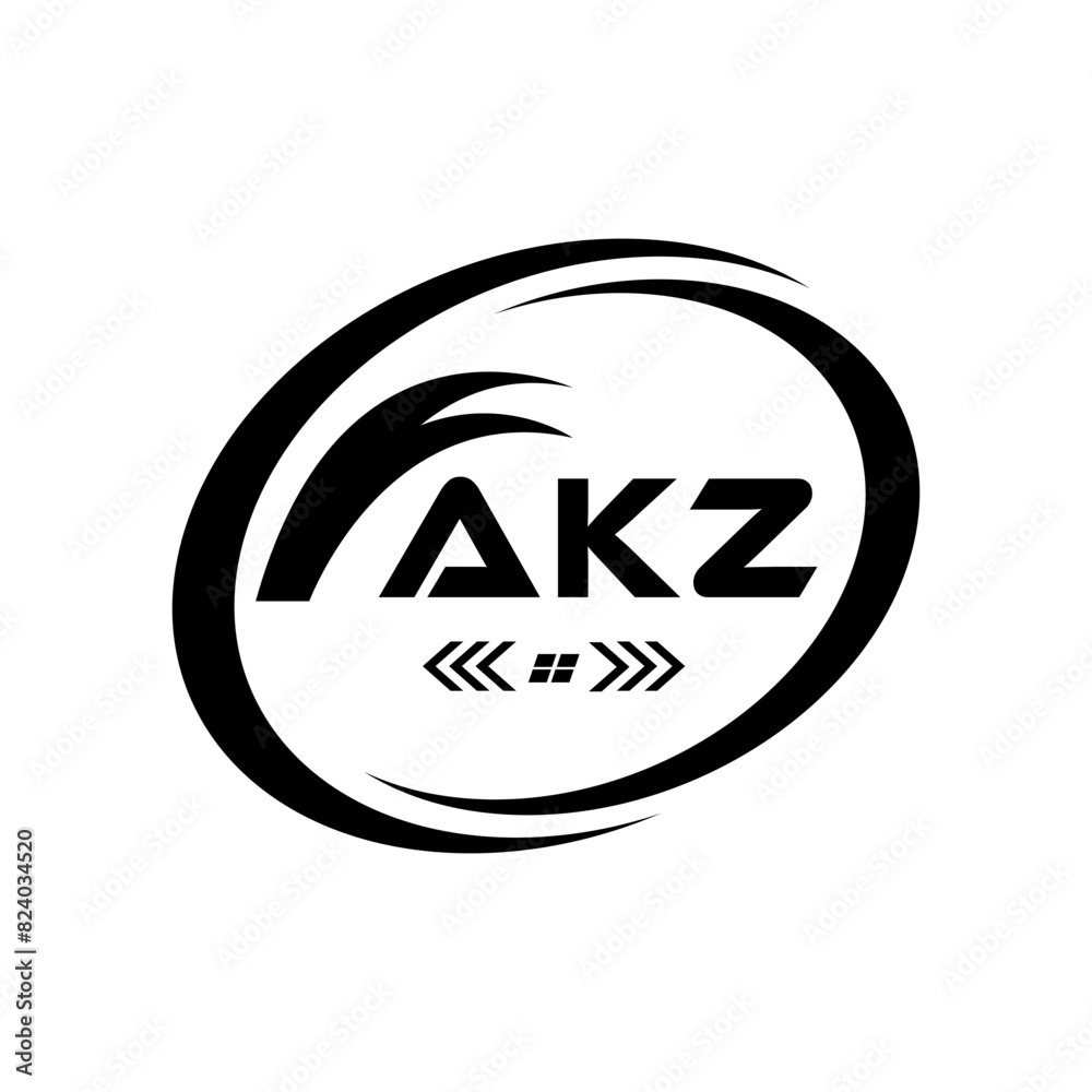 Fototapeta premium AKZ letter logo Design. AKZ Simple and modern monogram logo. AKZ Abstract Alphabet vector Design.