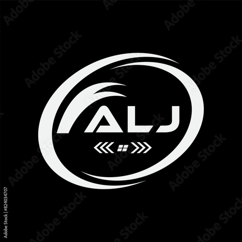 ALJ letter logo Design. ALJ Simple and modern monogram logo. ALJ Abstract Alphabet vector Design. photo