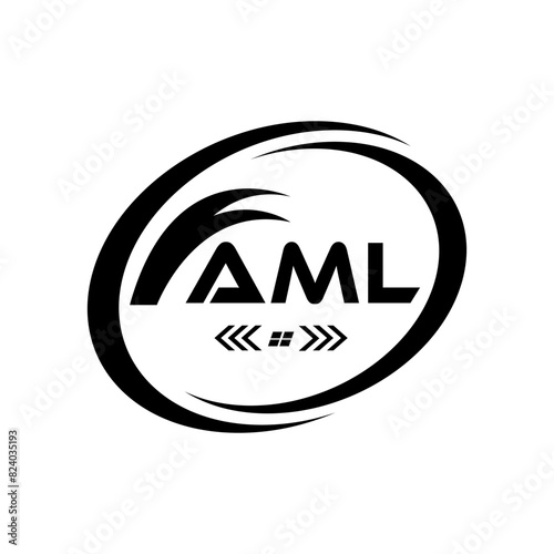 AML letter logo Design. AML Simple and modern monogram logo. AML Abstract Alphabet vector Design.