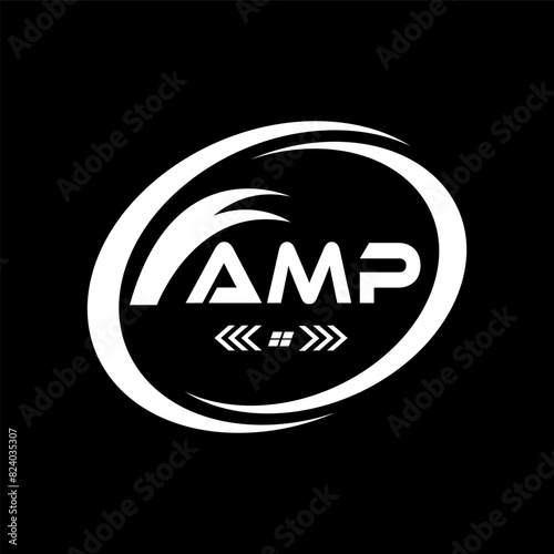 AMP letter logo Design. AMP Simple and modern monogram logo. AMP Abstract Alphabet vector Design.