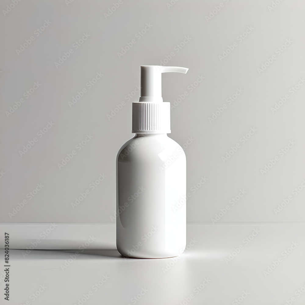 Mock-up, Cosmetic Container Design. Generative AI Mock-up, Cosmetic Container Design. Generative AI