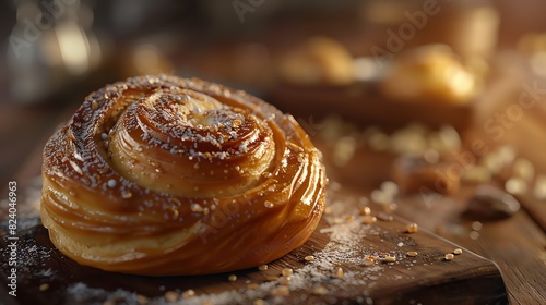 delicious bread on a wooden tray