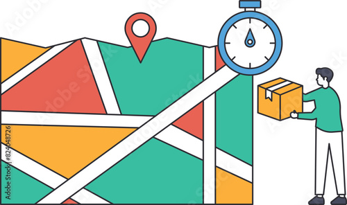 Product Delivery, manage or purchasing company equipments, goods and service, audit and checking price concept,
