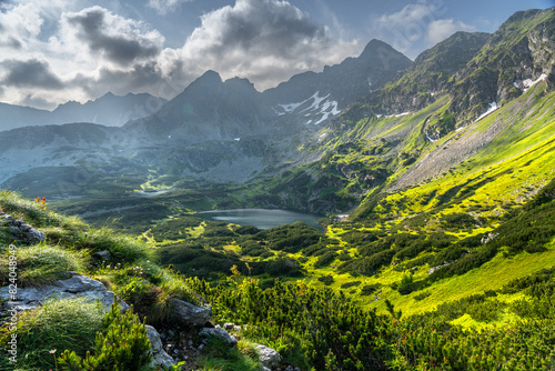Fototapeta Naklejka Na Ścianę i Meble -  Mountainous landscape with greenery