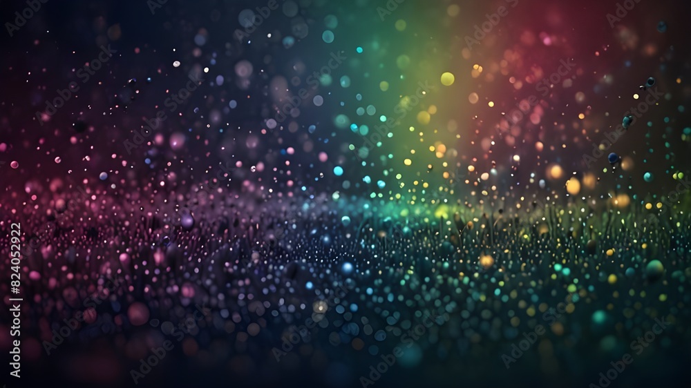 Dynamic Color Splatter: Small Abstract Particles Background, AI-generated image of smallest  abstract particles background. Dynamic Colors Background.